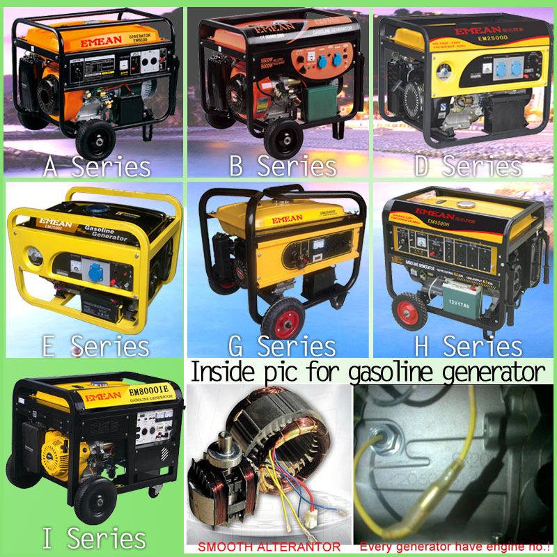 2.5kVA-7.5kVA Electric Power Gasoline Generator Set