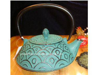 Pcp06 Cast Iron Teapot in Purple Color