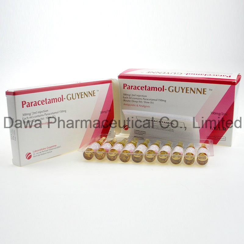 High Fever Treatment Injection 300mg/2ml Paracetamol Injection