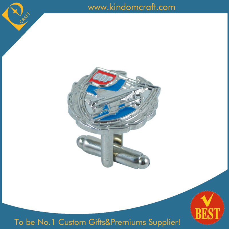 2015 Fashion Blue Cufflink for Promotional Gift