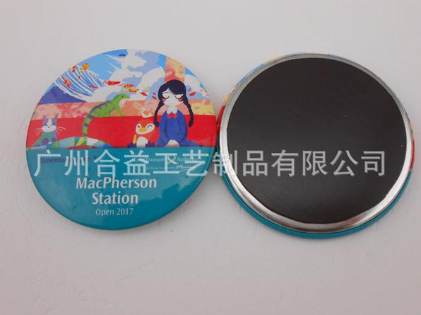 OEM/ODM Round Printed Tinplate Metal Button Badge (GZHY-MKT-005)