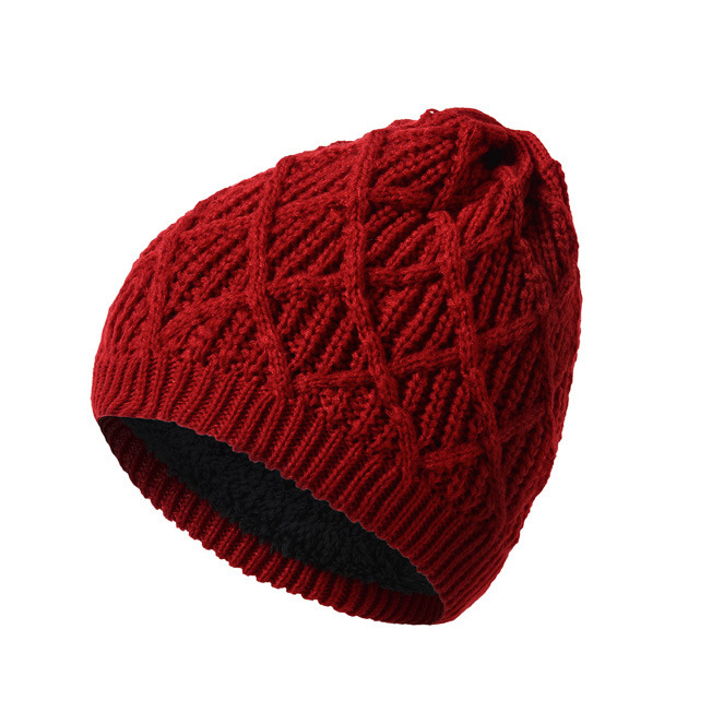 Womens Mens Unisex Autumn Winter Warm Knitted Twisted Cable Caps Beanie Braided Hat (HW134)