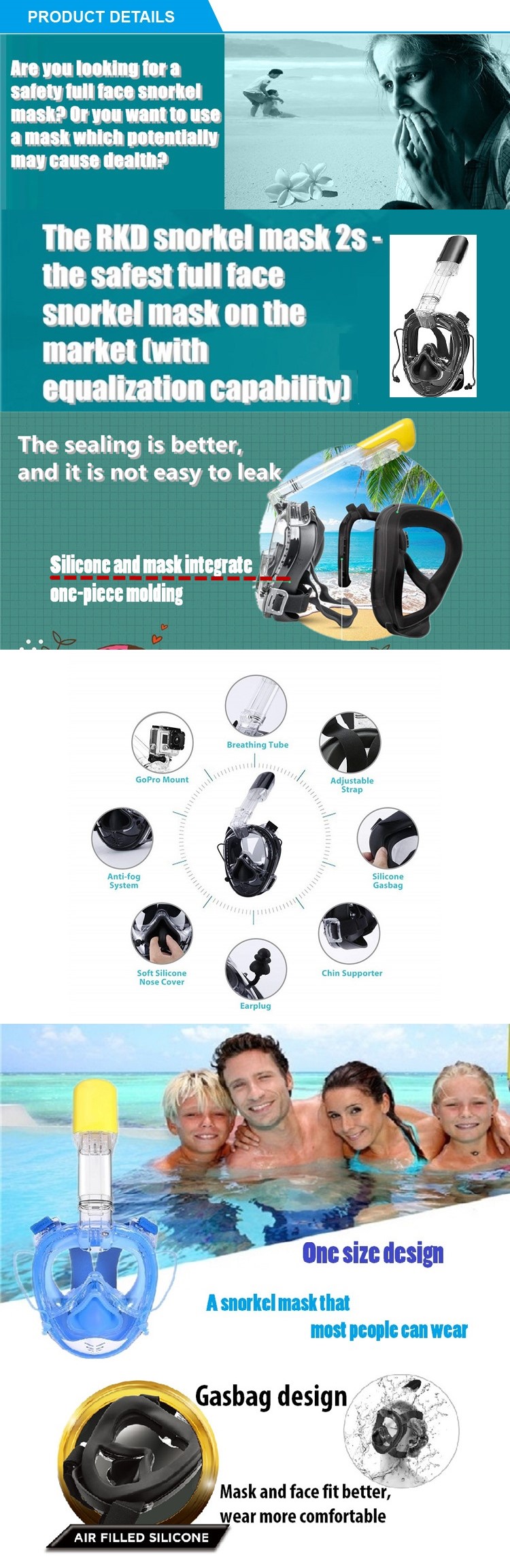 High Sales Dry Snorkeling Mask