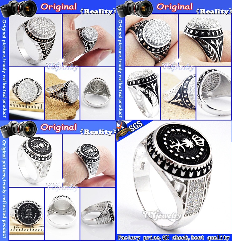 Hot & Fashion Jewelry Man Ring 925 Silver (S-10883, S-10884, S-10886)