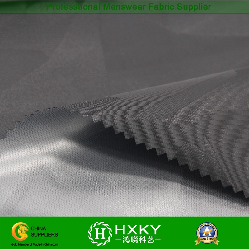 PU Coating Jacquard with Imitation Memory Polyester Fabric