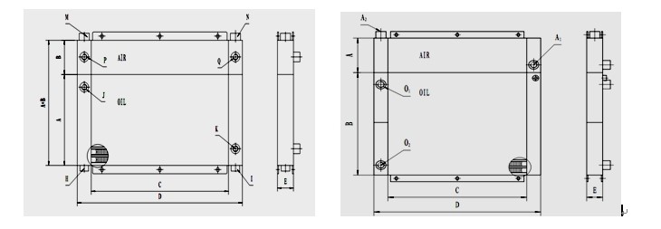 Oil /Compressed Air Cooler for Screw Compressor