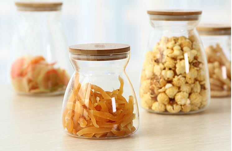 Light Weight Glass Jar Tea Rice Bean Bottle