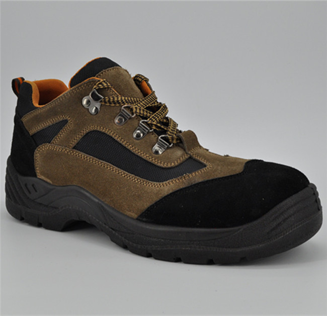 Genuine Leather Upper PU Outsole Safety Shoes Ufb055