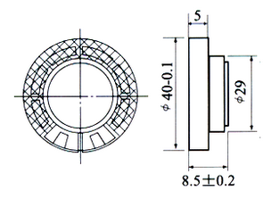 Fbf40-2 40mm 0.25W 8ohm Mylar Cone Waterproof Speaker (FBELE)