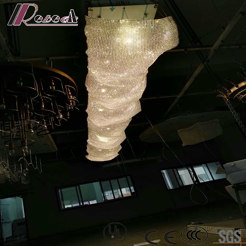 Long and Modern Glass pendant Lamp Witn Project Hotel