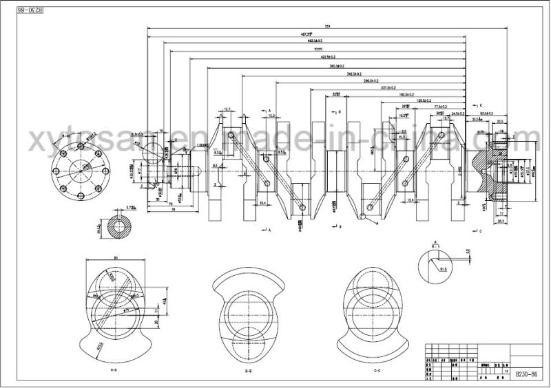 CNC 4340 Crankshaft-Volvo B230-86