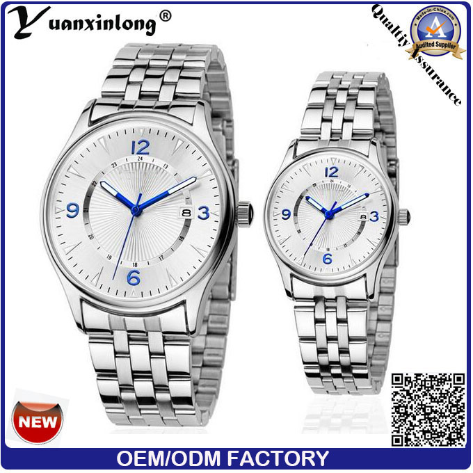 Yxl-558 New Fashion Women Men Quartz Stainless Steel Watch Couple Wrist Watches Luxury Brand Lovers Watches