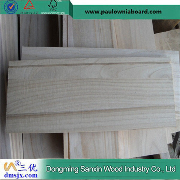 Natural Color Grooved Paulownia Panel for Drawer Sides