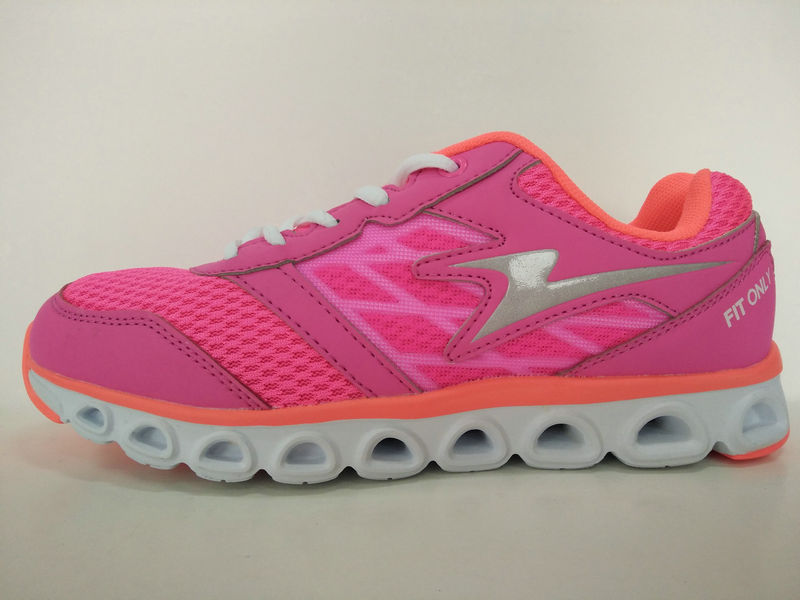 Ladies Pink Running Shoes Flat Footwear