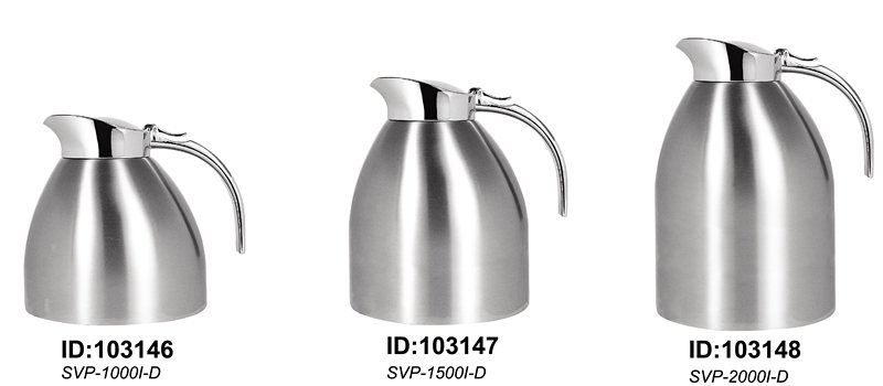 Double Wall Vacuum Coffee Pot Europe Style Svp-1000I-D