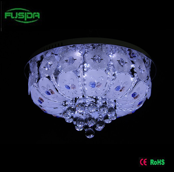 Colorful Glass LED Crystal Glass Ceiling Light