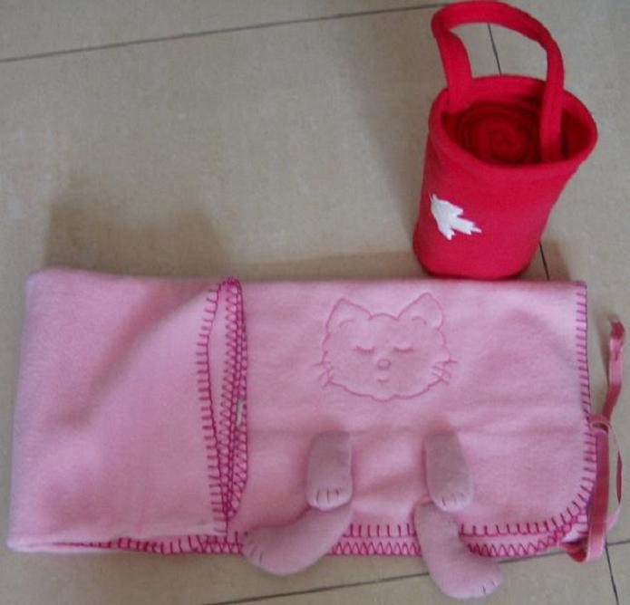 Embroideried Baby Blanket with Handle Cover