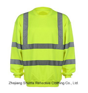 Custom Safety Reflective High Visibility Sweatshirt with En ISO