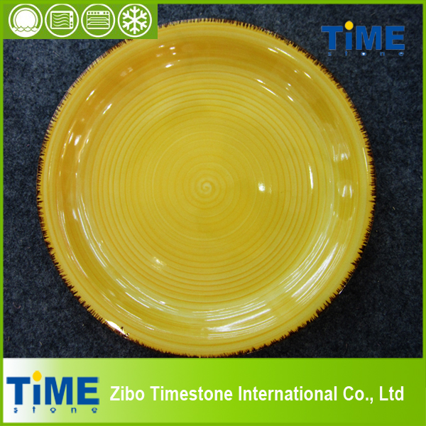 Wholesale Handmade Colored Ceramic Plate (082503)