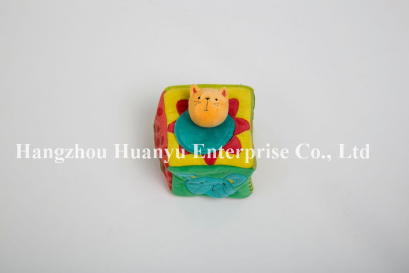 Factory Supply of New Designed Baby Stuffed Plush Block Toy