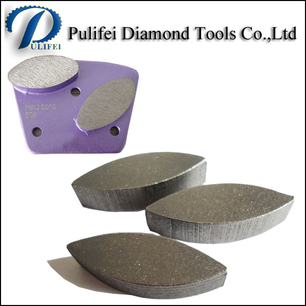 Round Arrow Rectangle Oval Grinding Segment for Trapezoid Metal Pad