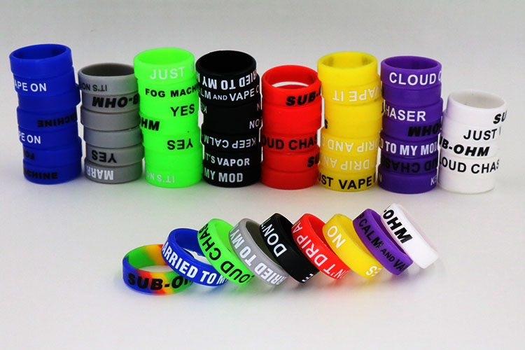 Vape Band /Vapor Band Screen Printing Can OEM Logo