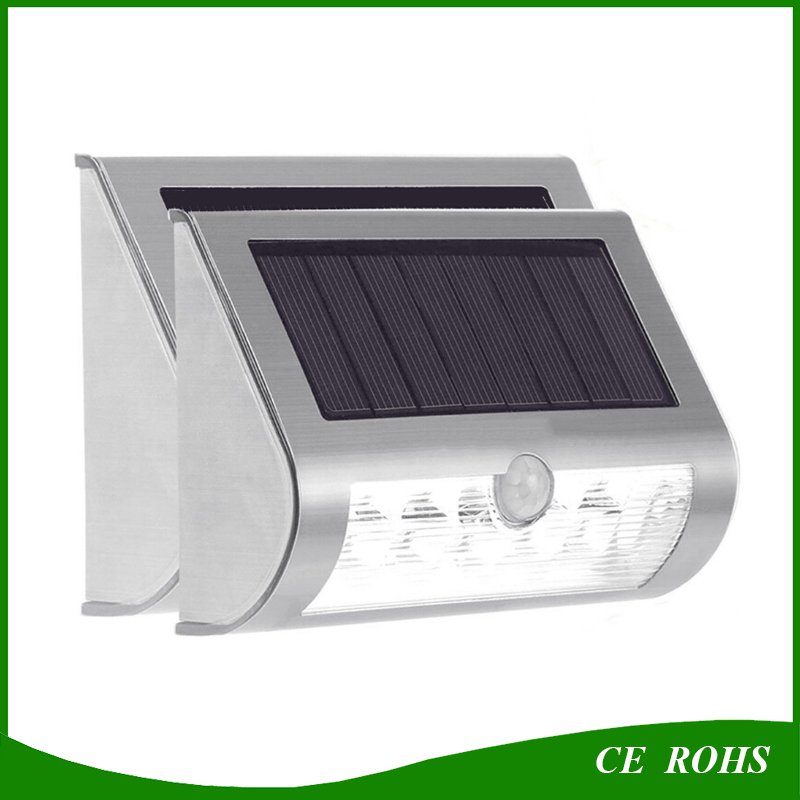 9LED Solar LED Wall Mounted Waterproof Motion Sensor and Dim Solar Light Solar Outdoor Garden Stair Gate Yard Path Lamp