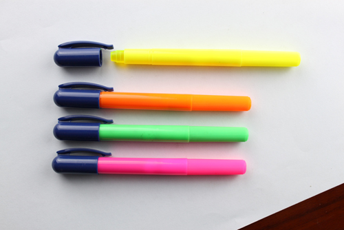 New Design Slim Highlighter Crayon Pen for Childs