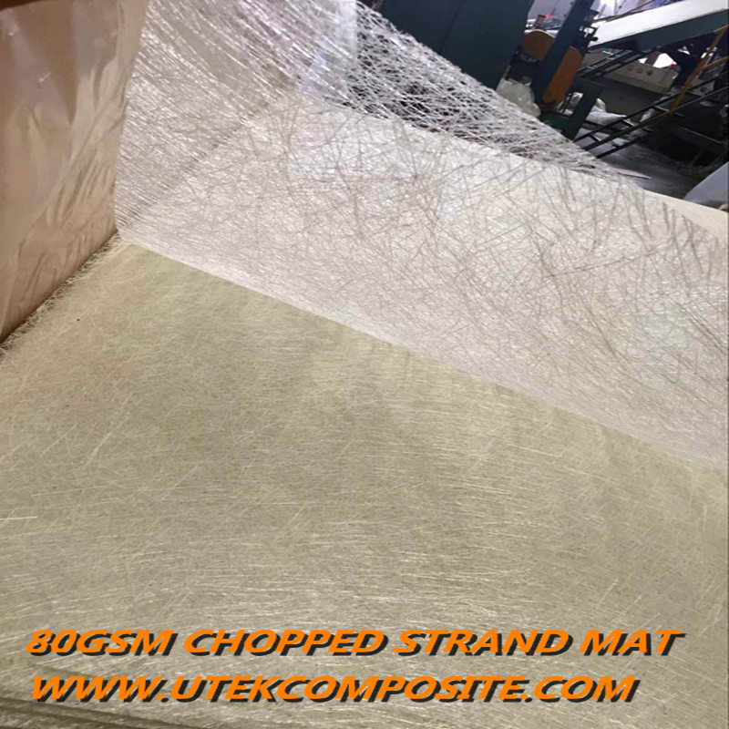 80GSM Light Weight Piece Size Fiberglass Chopped Strand Mat