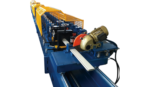 Material Cold Steel Sheet PU Shutter Door Roll Forming Machine