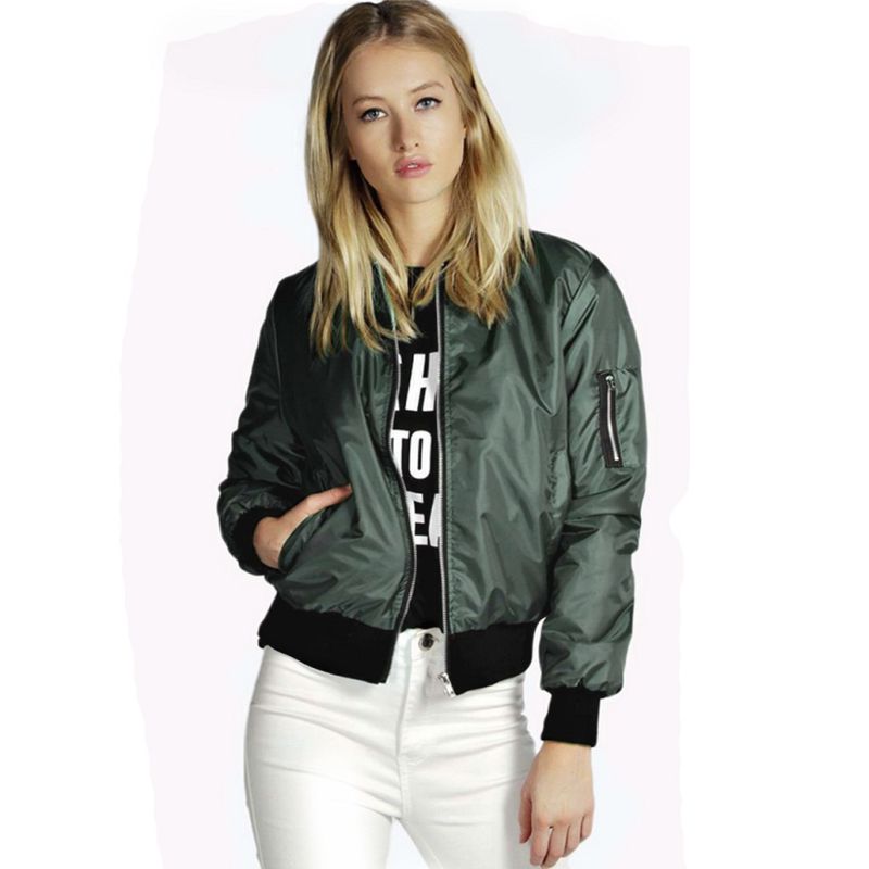 2016 Fashion Design Plus Size Classic Collar Zipper Ladies Jacket (T010)