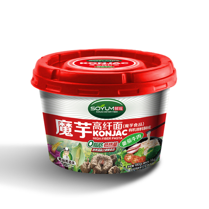 Instant Konjac Noodles with Tomato Flavor