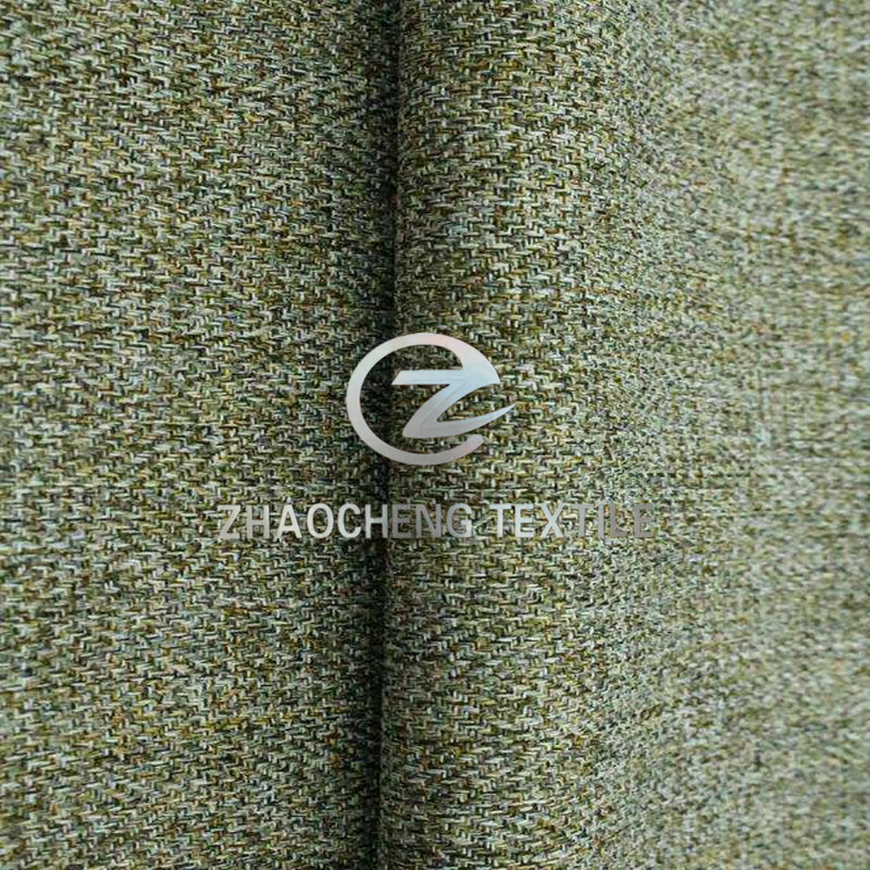 100% Poly Herringbone Linen Mini Matt Fabric for Uniform, Sofa and Workwear