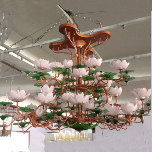 Antique Project Hotel Energy Saving Flower Galss Chandelier