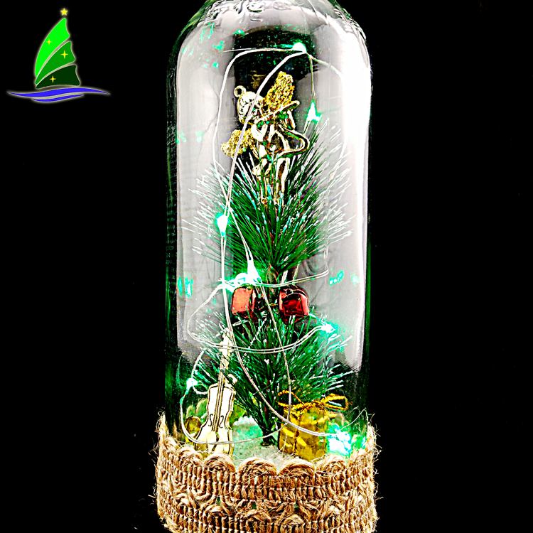 Glass Bottles With LED Lights