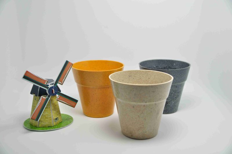 Eco Bamboo Fiber Flower Pot