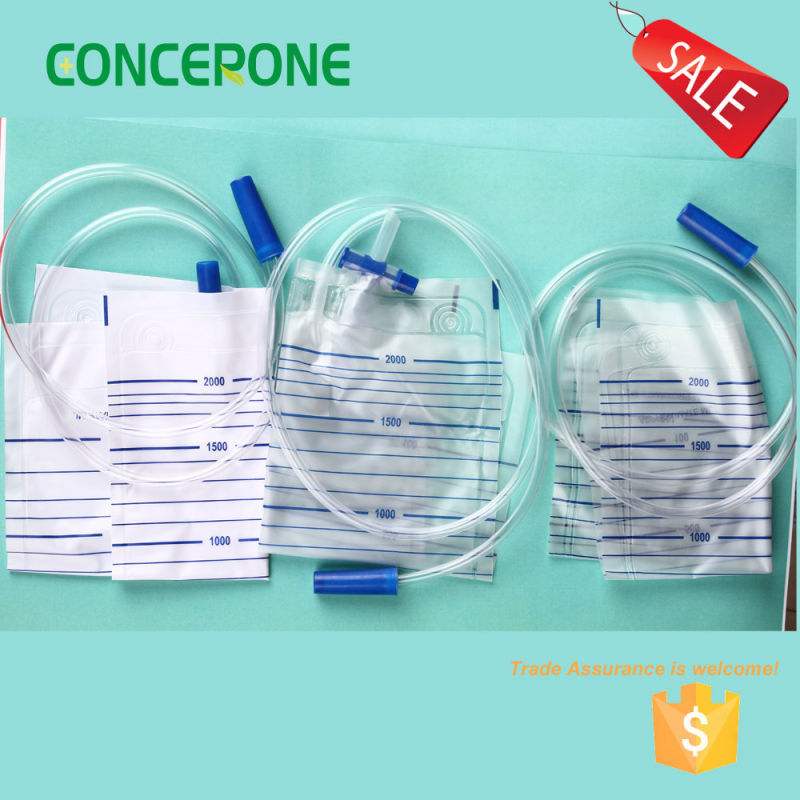 Adult Urine Bag 2000ml with Pull-Push Valve, Twist Valve, T Valve