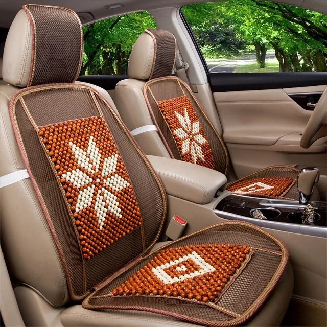 Summer Wood Beads Car Seat Cover