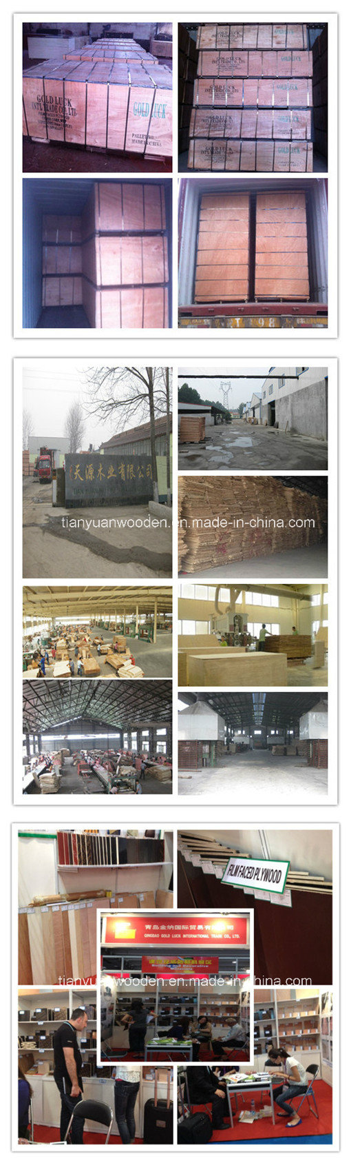 (Cheap Price, Good Quality) Film Faced Plywood/Shuttering Formwork Plywood/Marine Plywood