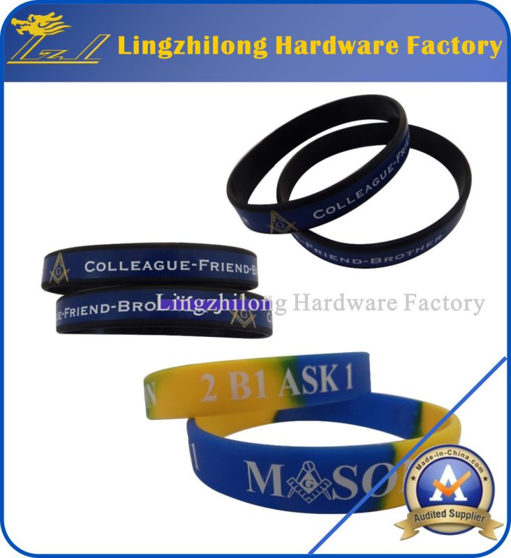 Wholeasale Masonic Silicone Bracelet for Souvenir