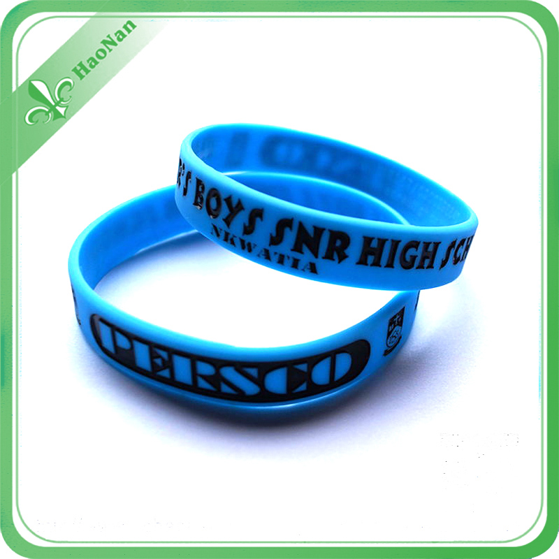 Silk Screen Printing Custom Your Logo on Silicone Wristband