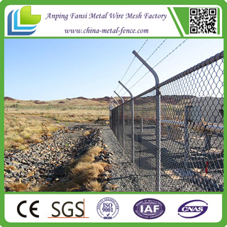 Galvanized Chain Link Fencing with T Post or Y Post