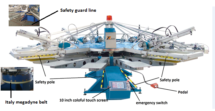 Yh Automatic T Shirt Silk Screen Printing Machine/Screen Printer