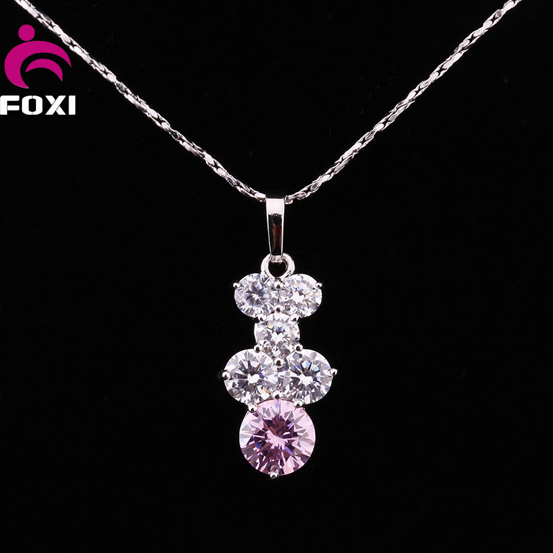 Fashion Jewelry Zirconia Charm Necklace for Women