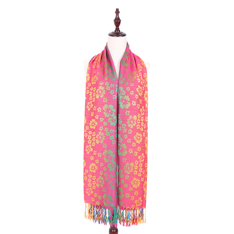 Fashion Polyester Jacquard Long for Lady Scarf