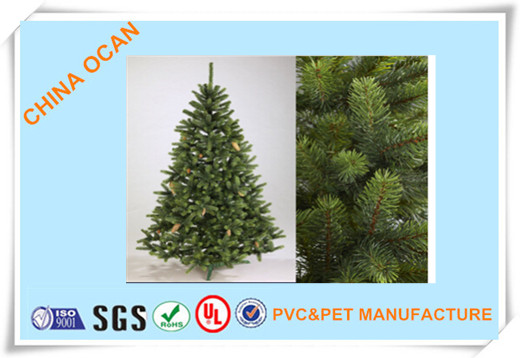 Christmas Tree Leaves PVC Film, Rigid PVC Film, Green PVC Film, PVC Foil