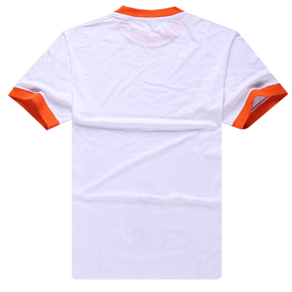 Contrast Collar & Cuffs Plain Uniform T Shirt