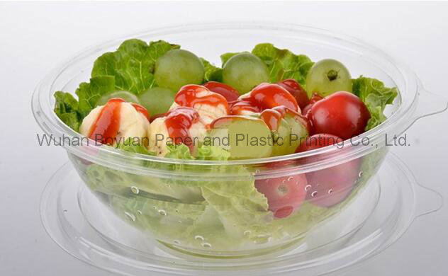 High Quality Disposable Clear Salad Bowl with Lid