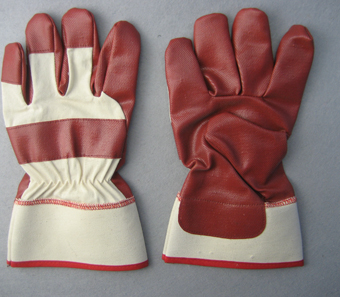 Red Nitrile Laminated Full Palm Glove-5406