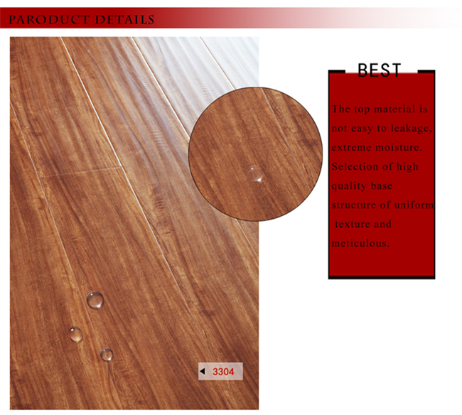 Vinyl Plank E1 HDF AC3 U Groove Laminated Laminate Wood Wooden Flooring